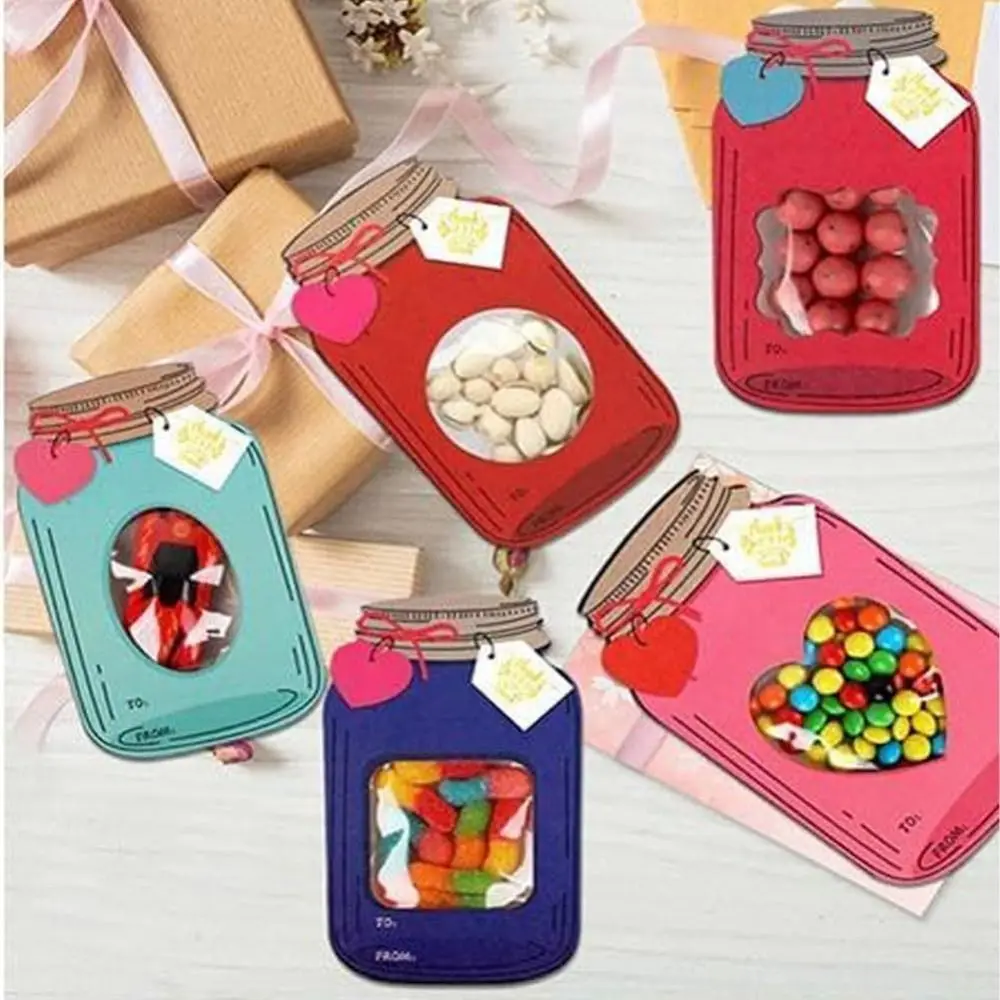 Фото 50 шт. Mason Jar, открытки ко Дню Святого Валентина, крафт-бумага, Macarons, открытки счастливого Валентина, ретро прочные пустые поздравительные открытки на Новый год №4