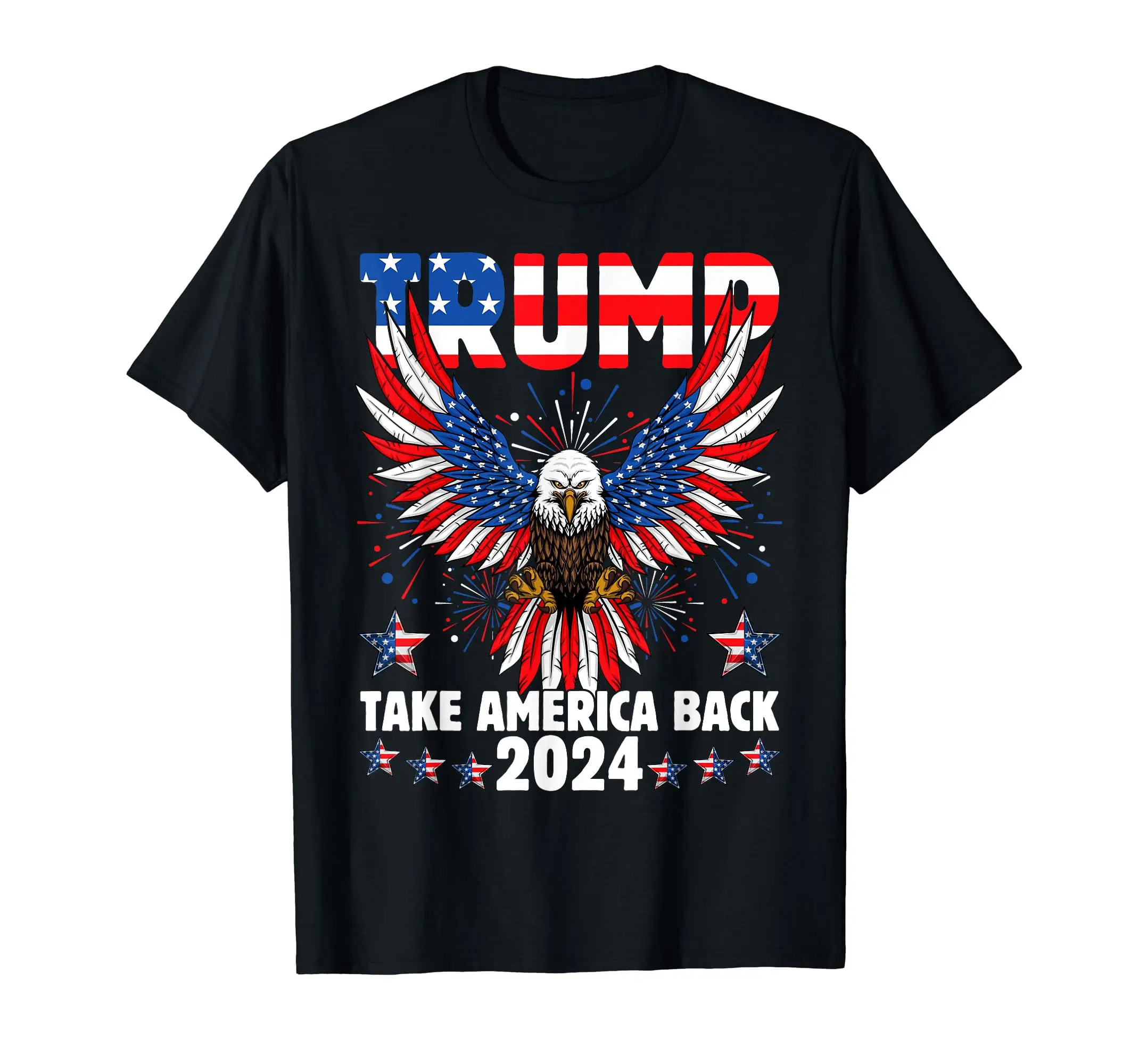 Ретро Трамп 2024 вернуть Америку американский флаг Трамп 2024 футболка