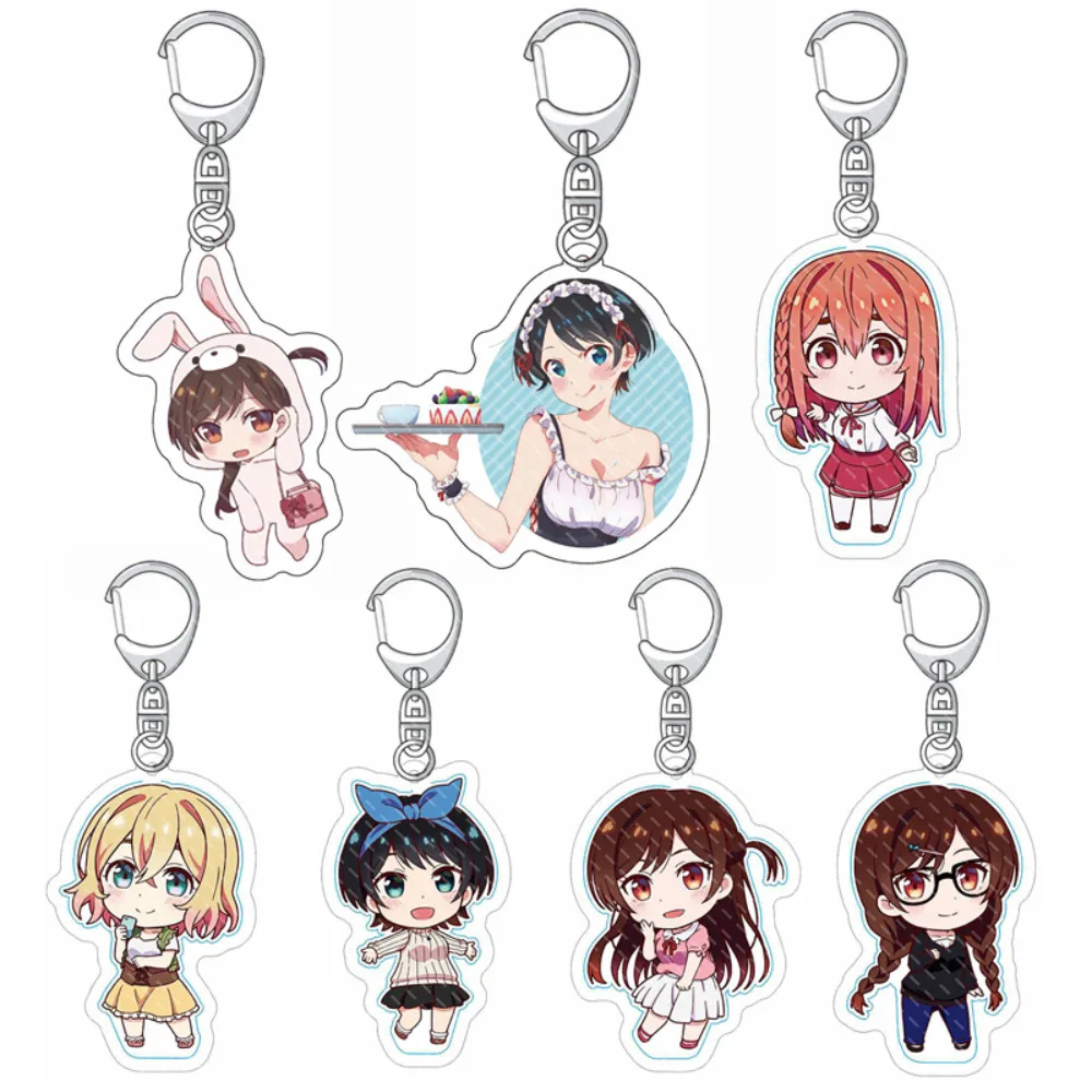 Аниме акриловый брелок мультфильм косплей фигурка Okarishimasu Kanojo Chizuru Ichinose кулон брелок для ключей сумка аксессуары подарок для фанатов