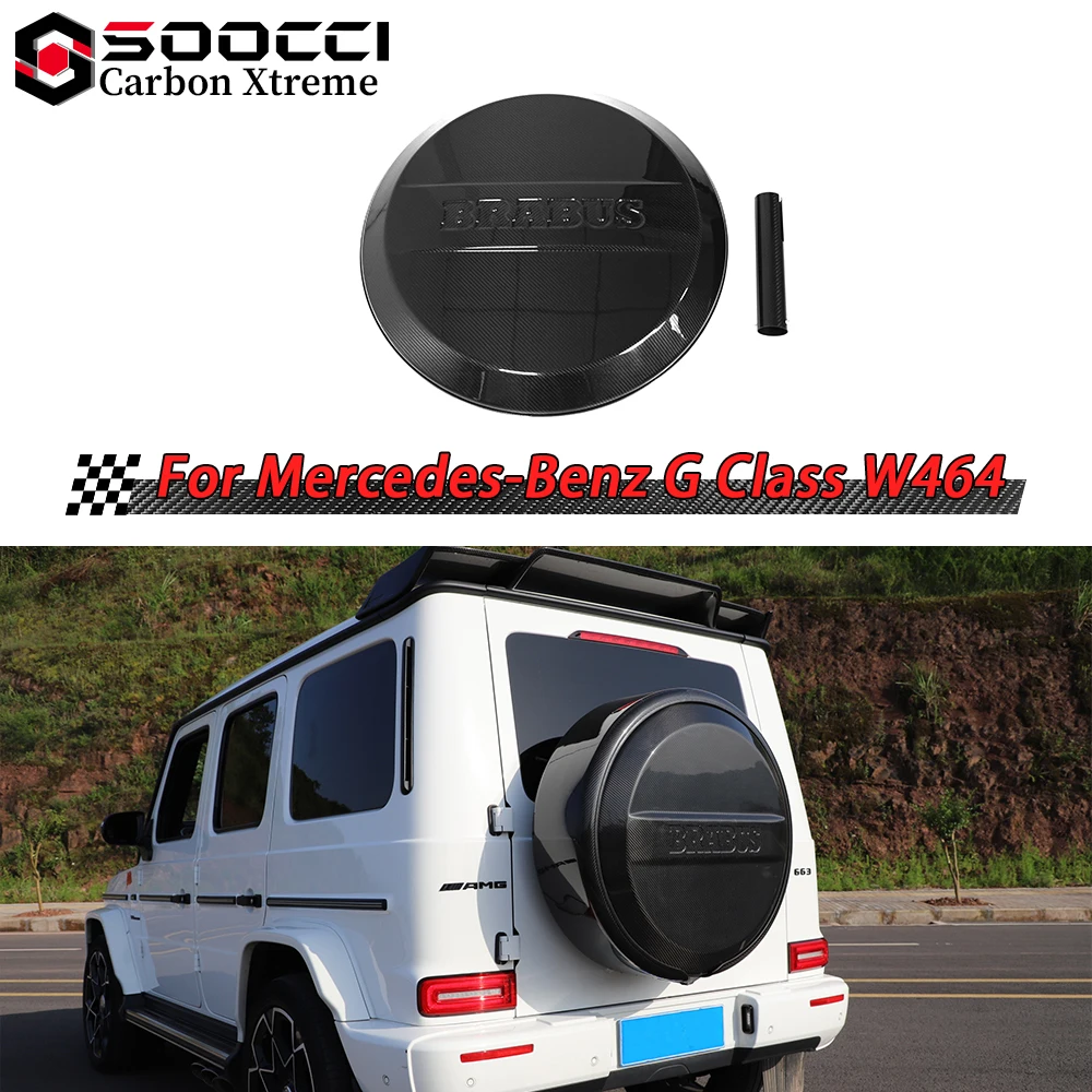 Чехол для запасного колеса BRS Style Dry из углеродного волокна для Mercedes Benz G Class W464 G500 G63, комплекты кузова, чехол для запасного колеса