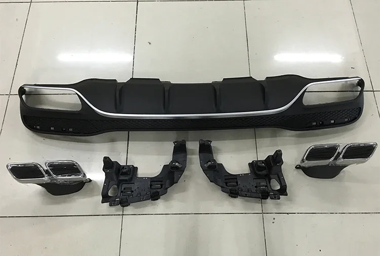 Фото Автомобильные аксессуары для Mercedes Benz GLE - обновление класса G63 AMG, задняя губа и диффузор №3