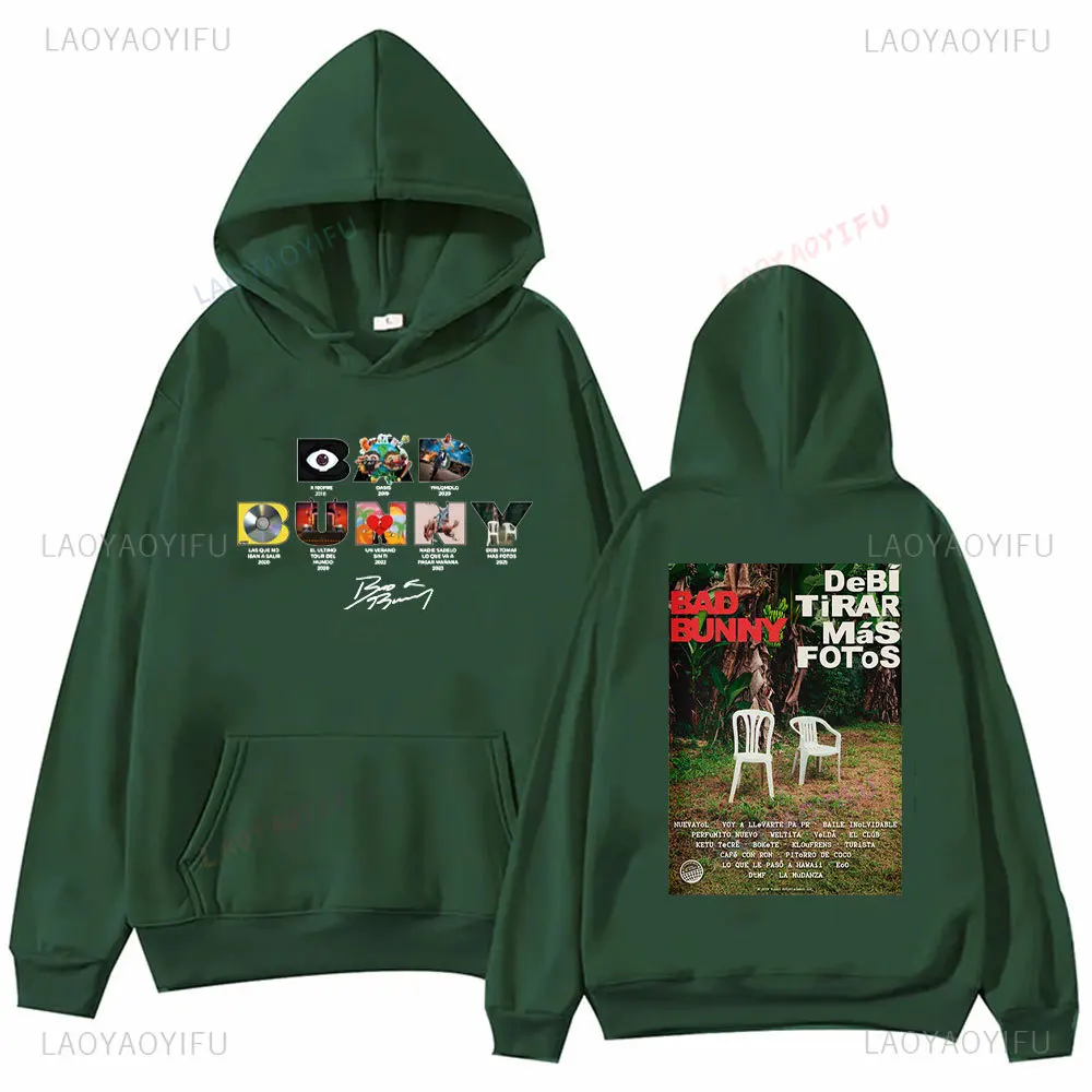Толстовка BadBunny Discography, модные чехлы для альбомов Firma, толстовка с заниженными плечами Conejo Malo, подарок для нее, толстовка с капюшоном Reggaeton