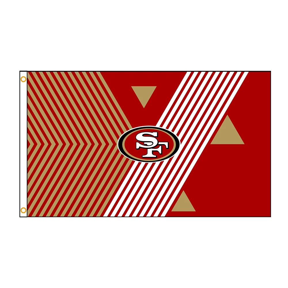 Фото 90x150 см 3X5 футов San F-francisco 49ers флаги полиэстер печатный баннер для украшения №3