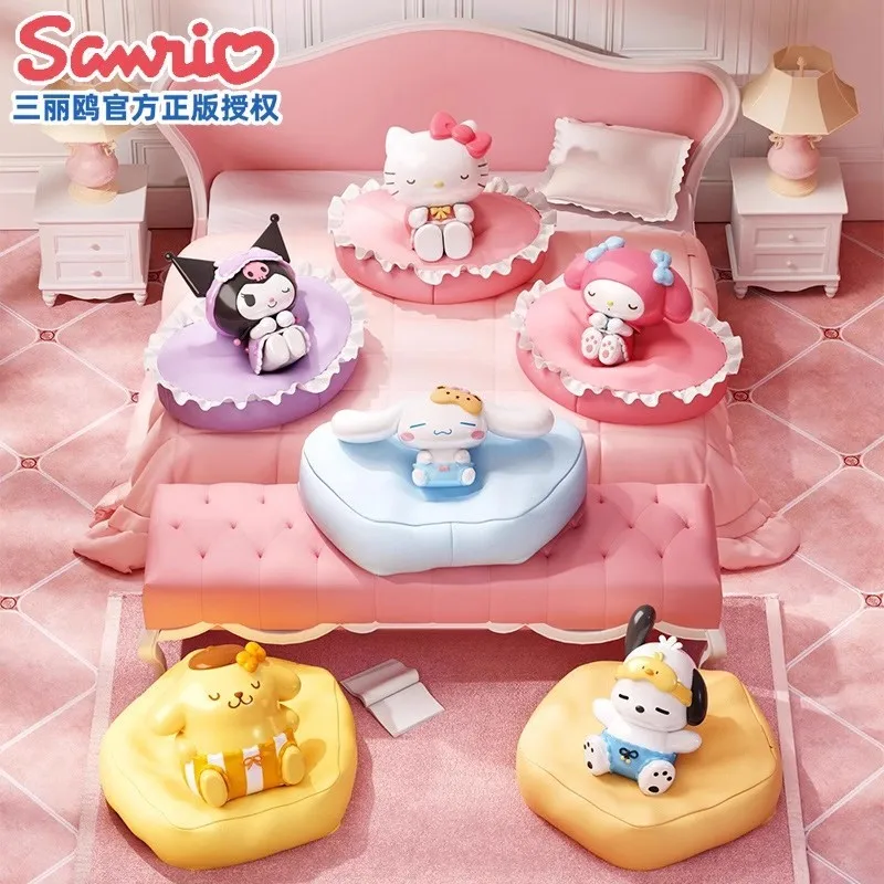Sanrio Kuromi Cinnamoroll Hellokitty, мягкий диван, позиционирование сна, кукла, фигурка, орнамент, трендовая игрушка, подарок для детей