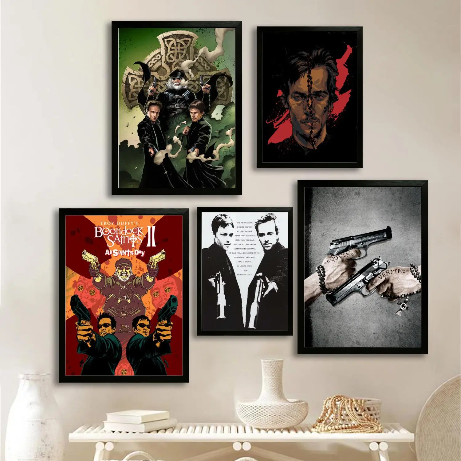Boondock Saints Movie Canvas Art Плакат и настенное искусство, картина с принтом, современный семейный декор для спальни, постеры, декоративная живопись