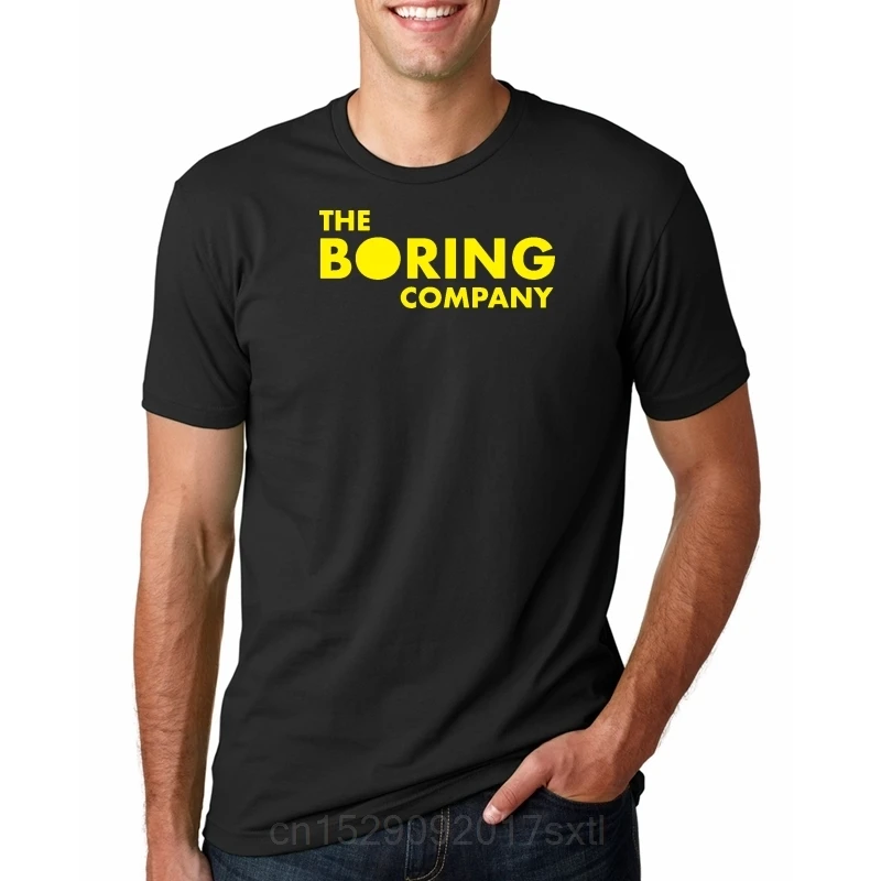 Мужская футболка с буквенным принтом The Boring Company Elon Musk, повседневная футболка с короткими рукавами