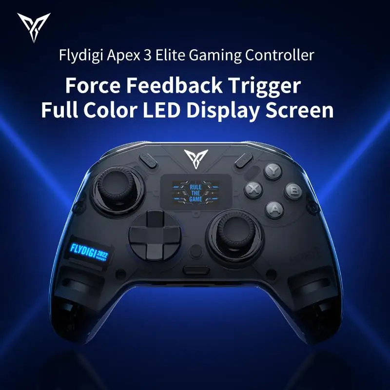 К новому беспроводному игровому контроллеру Flydigi Apex 3 Elite, с триггером, для переключателя/ПК/iOS/Android, полноразмерный светодиодный дисплей, 6-осевой