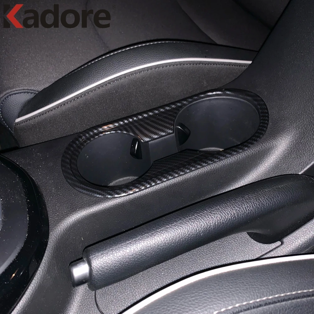 Фото Для Kia Forte Cerato K3 2019 2020 2021, передний держатель для бутылки с водой из углеродного волокна, накладка, органайзер, аксессуары для салона автомобиля №2