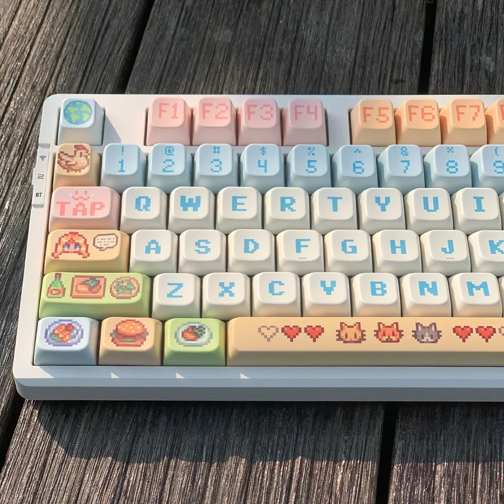 Колпачок Pixel Valley PBT, милая механическая клавиатура, сделай сам, подарок для девочек, индивидуальная игра в сельском хозяйстве
