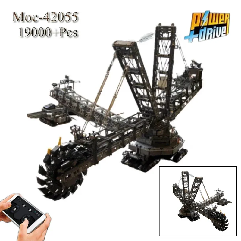 Новинка, 19000 деталей, строительные блоки модели MOC-42055, самоблокирующиеся строительные блоки с высокой степенью сложности, игрушки «сделай сам», рождественские подарки