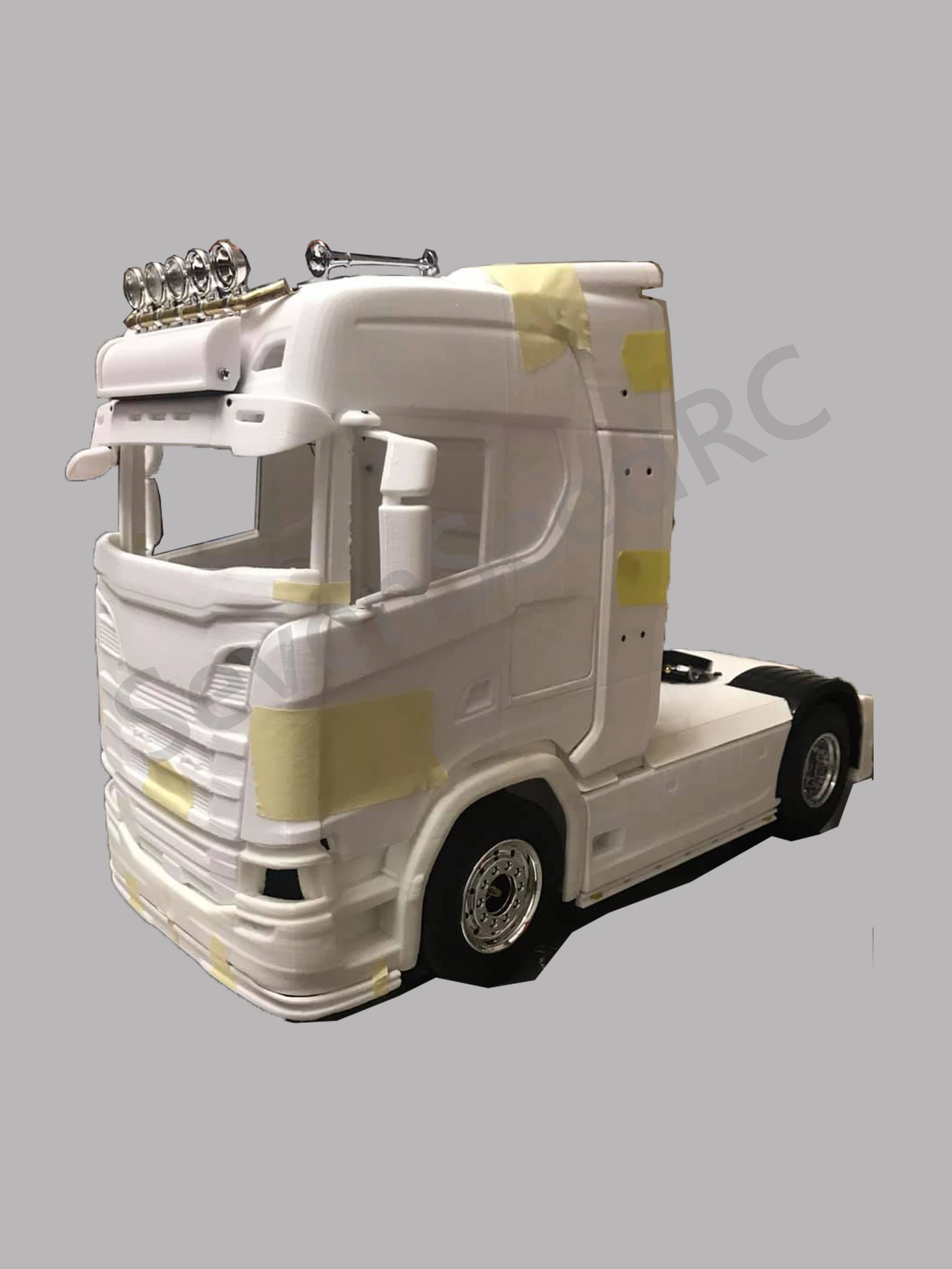 Комплект кабины для грузовика с 3D-принтом SCANIA S730 1/14. Подходит для Fmx статической точки модели JDM-110 Tamiya Lesu Lxy Scaleclub