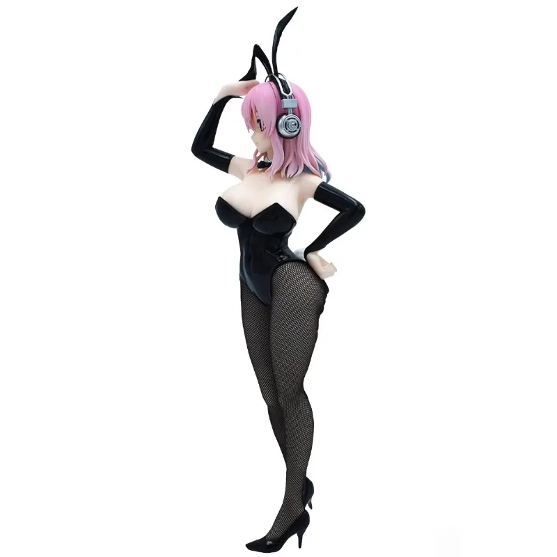 Фото FuRyu Original: BiCute Bunnies SUPER SONICO Bunny Girl 28 см ПВХ Фигурка Аниме Фигурка Модель Игрушки Фигурка Коллекция Кукла Подарок №4
