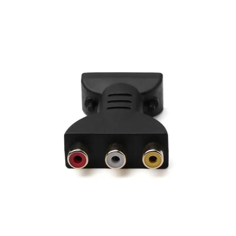 Фото Для HD TV Box 1080P AV-HDMI-совместимый композитный адаптер-конвертер HDMI «папа» на 3 RCA красный, белый, желтый видео-аудиоразъем №2