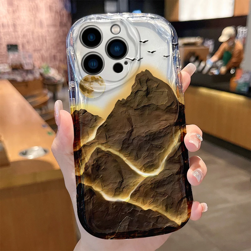 Фото Чехол для телефона Love Wave для iPhone 16 15 14 Pro Max 13 12 Mini 11 XS X XR 8 7 Plus SE 2022 2020, силиконовый противоударный чехол Funda №4