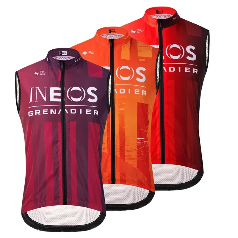 Ineos новая команда мужской велосипедный жилет без рукавов сетчатая майка Ciclismo Джерси ветрозащитная одежда для велоспорта жилет мотоциклетный жилет