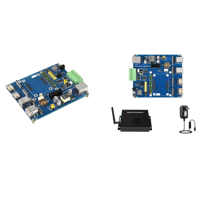 Плата расширения для Raspberry Pi CM4 Poe Poe/Rs485/Rs232, вычислительный модуль Rpi 4 Lite/Emmc