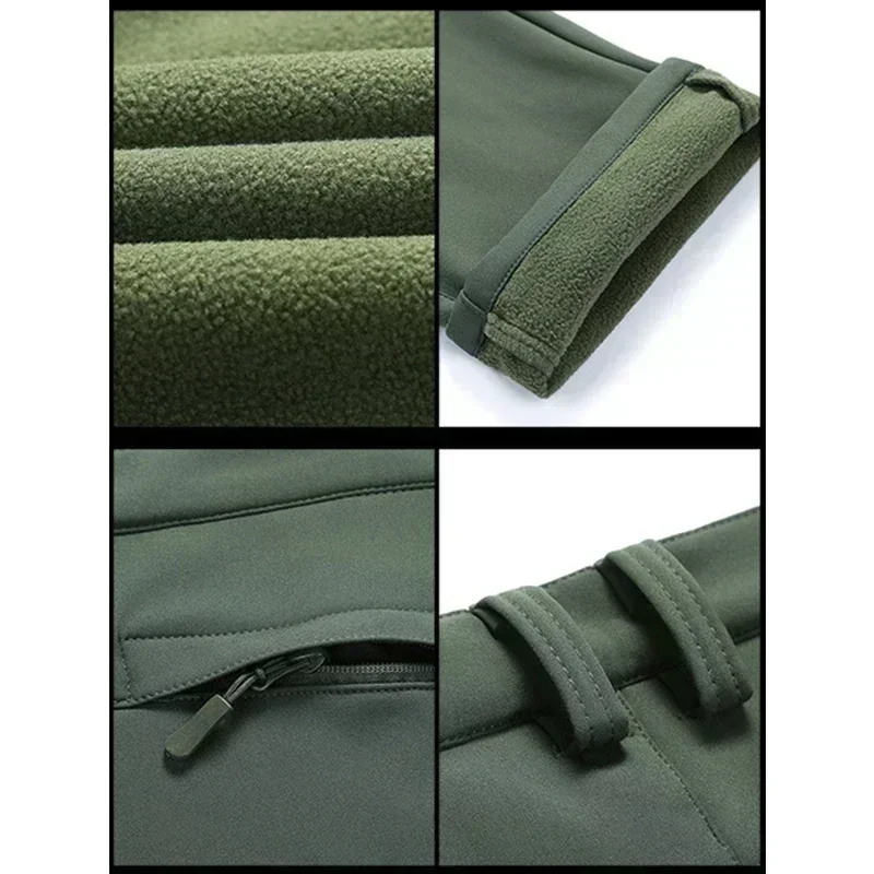 5XL Gift Belt Winter Outdoor Sports Training Tactical Pants Men Softshell Fleece Workwear Waterproof Cargo Trousers Work Jogger (art.: 3920cfadf59ff) - 3920cfadf59ff