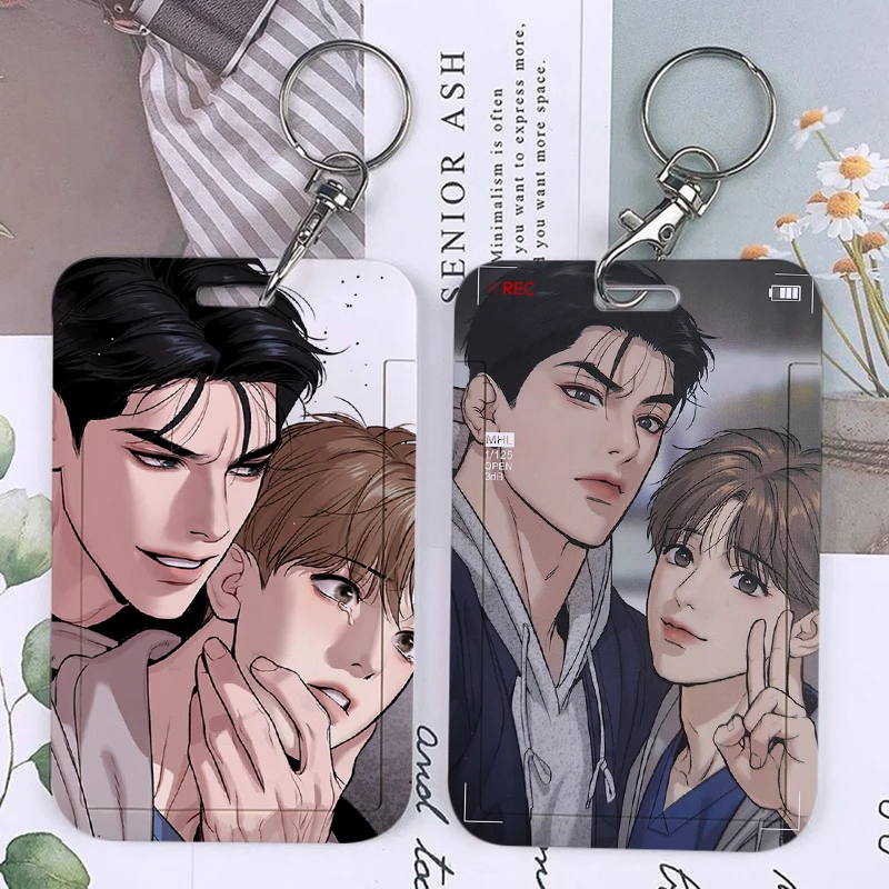 Популярный корейский брелок манга BL Manwha Jinx держатели для карт Yaoi Joo Jaekyung Kim Dan брелок для банковских, автобусных, удостоверений, кредитных карт брелок