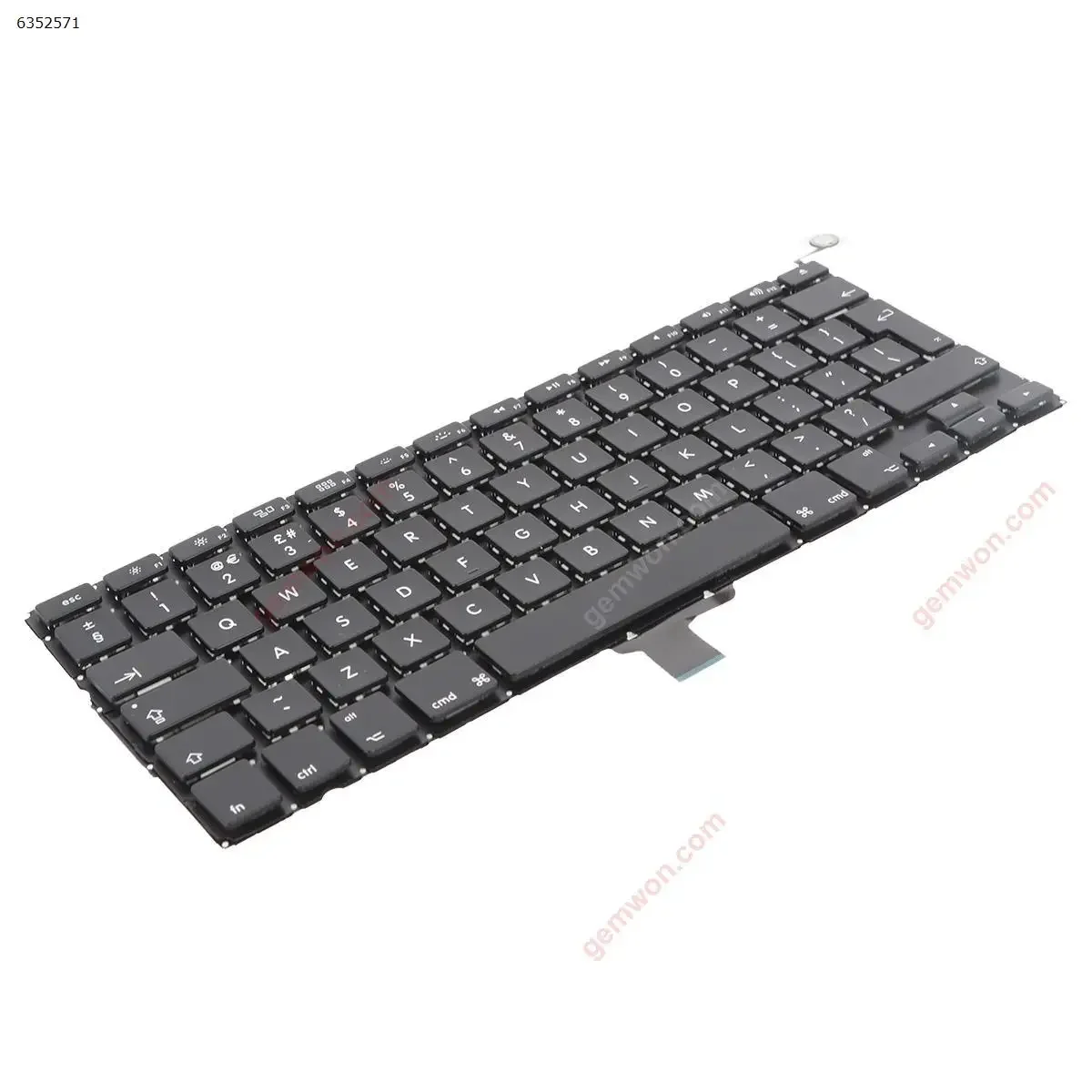 Фото Клавиатура для ноутбука Apple Macbook Pro Unibody A1278 A1322 MB467 UK, черная без подсветки №2