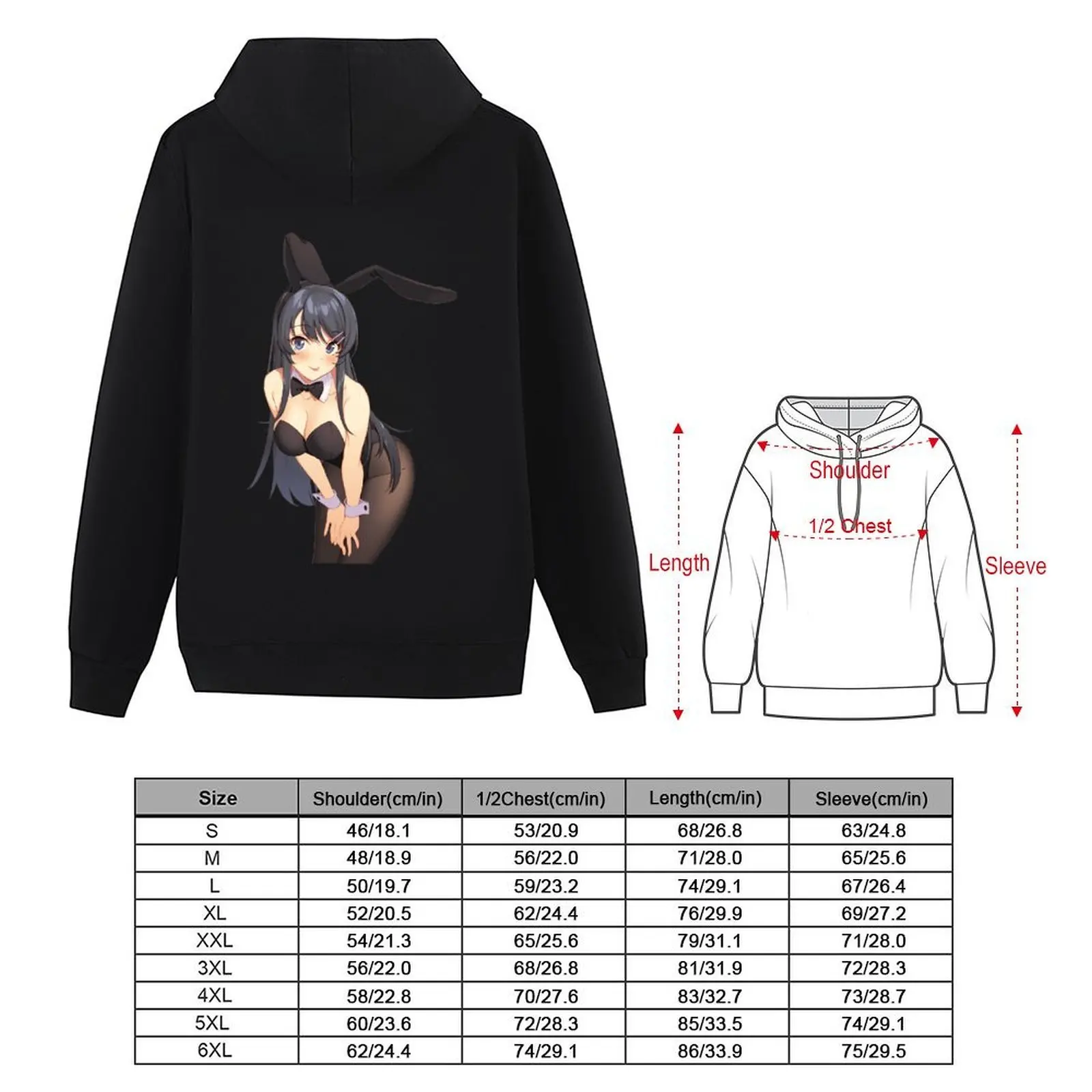 Фото Mai Sakurajima - RASCAL DOES NOT DREAM OF BUNNY GIRL SENPAI Толстовка мужская одежда осенние новинки толстовка №4