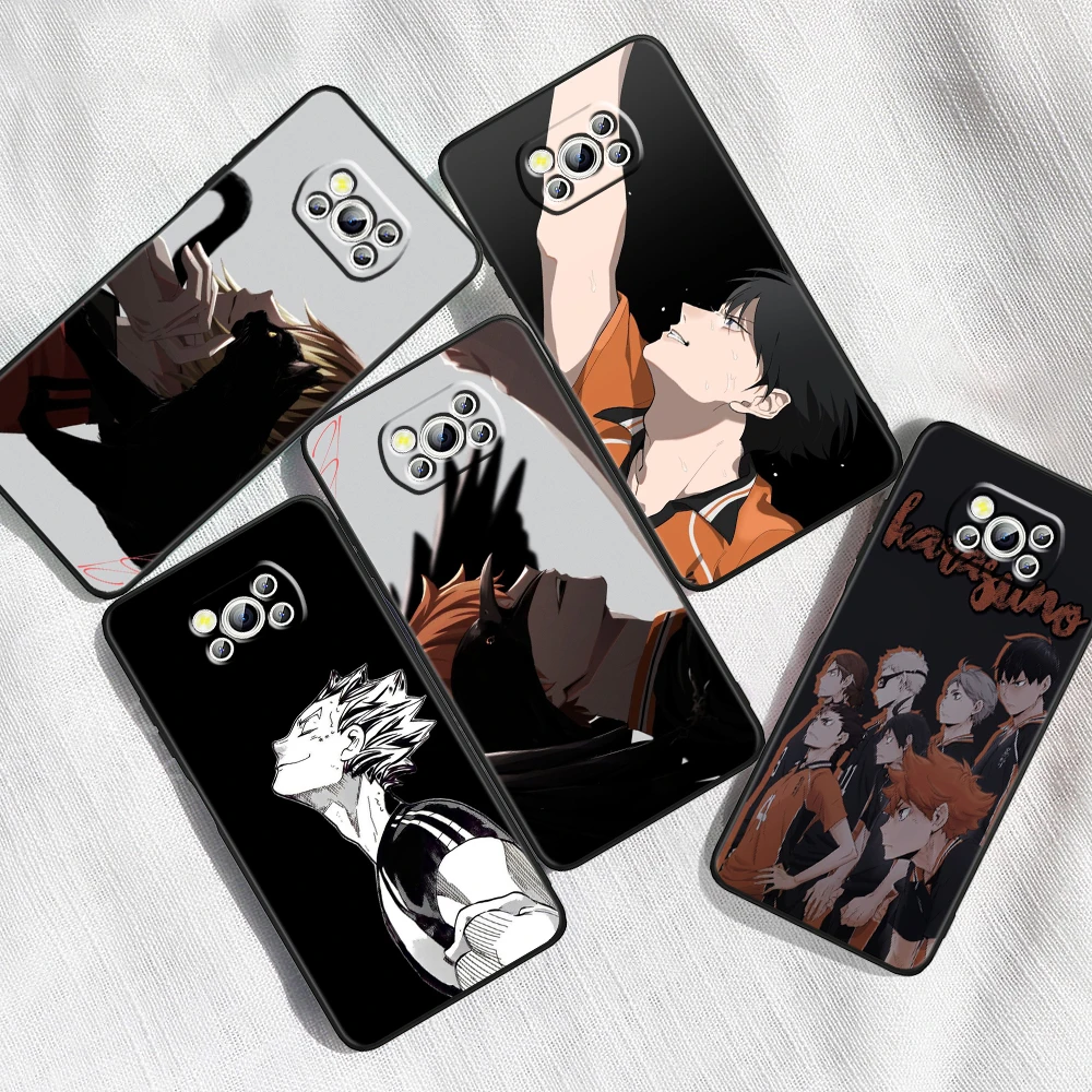 Чехол для телефона с рисунком аниме H-Haikyuu T-Tobio для Xiaomi Mi Poco F5 F4 F3 X6 X5 X4 X3 M6 M5 M5S M4 M3 C65 Pro GT