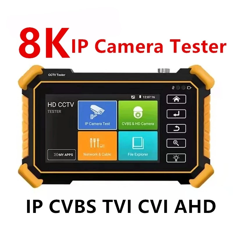 Камера видеонаблюдения IPC Аналоговый Тестер монитор тестер 8K IP камера тестирование Wi-Fi UTP кабель тестер IPC-1910 plus CCTV CVI TVI AHD