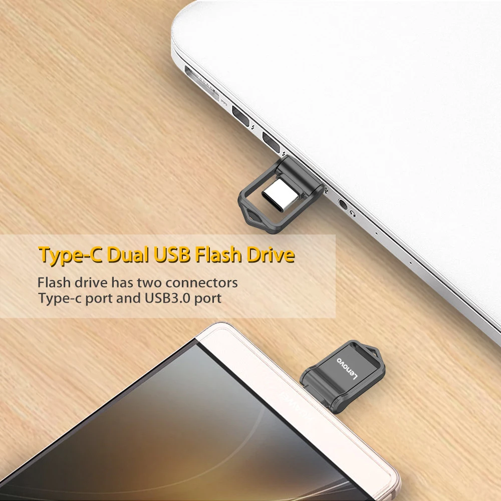 Фото Флэш-накопитель Lenovo USB 3,0 Type-C высокоскоростной №5