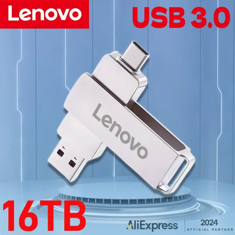 Флеш-накопитель Lenovo USB 3,0, 16 Тб, 8 ТБ, 4 ТБ