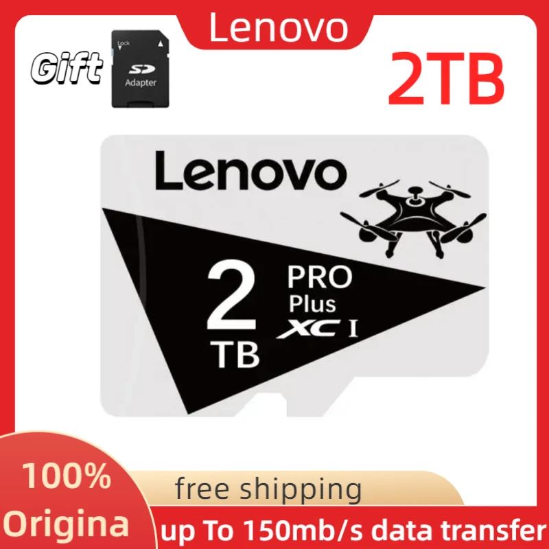 SD-карта Lenovo, класс 10, 128 ГБ, 256 ГБ, 512 ГБ, 1 ТБ
