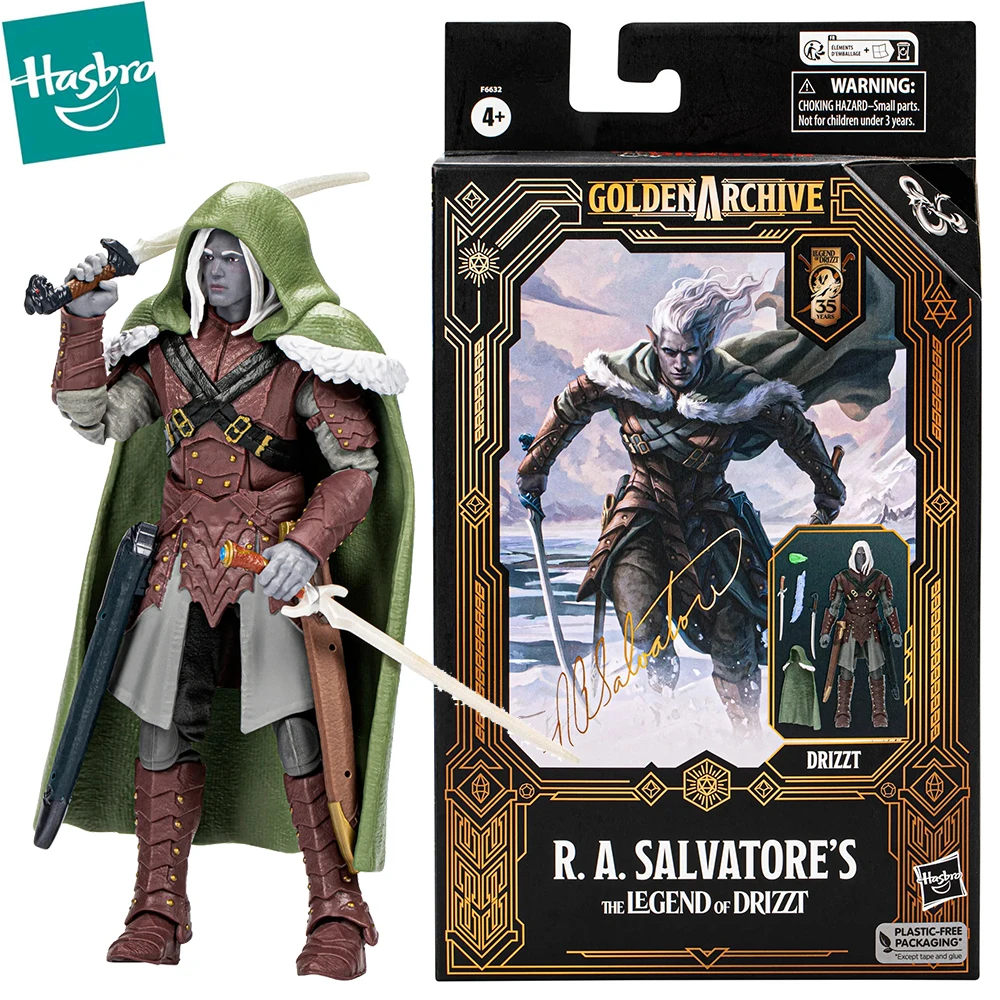 В наличии Hasbro Подземелья и Драконы, золотой архив Drizzt, экшн-фигурки, коллекционные модели фильмов, игрушки, подарки для фанатов детей