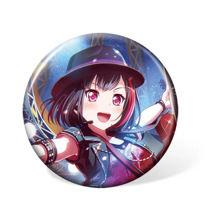 1 шт. 58 мм аниме челка мечта Kasumi Toyama значки с героями мультфильмов Tae Hanazono Брошь булавка для коллекции