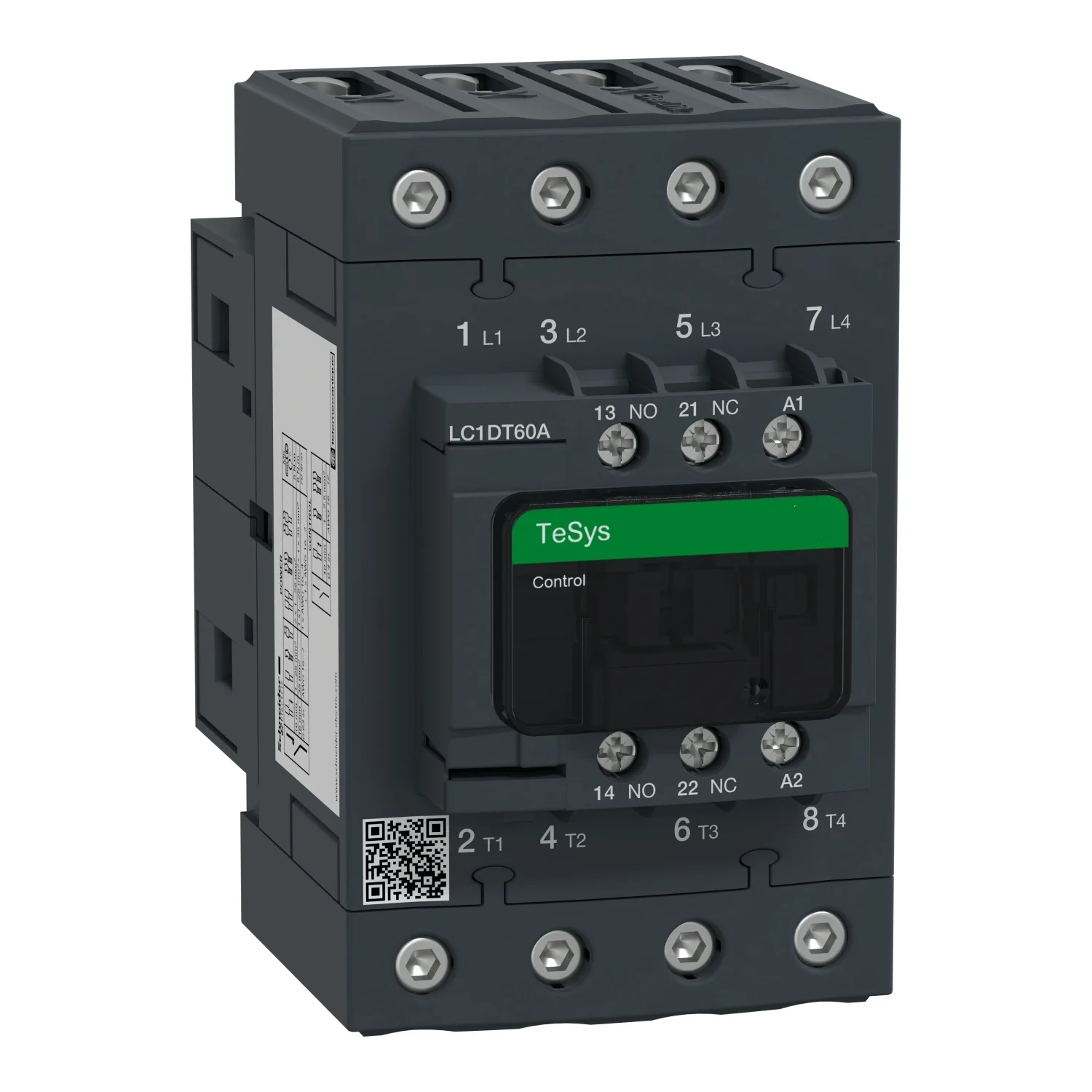LC1DT60AE7 TeSys Deca контактор-4P(4 NO) - AC-1 - 60 A - 48 V AC 50/60 Гц катушка