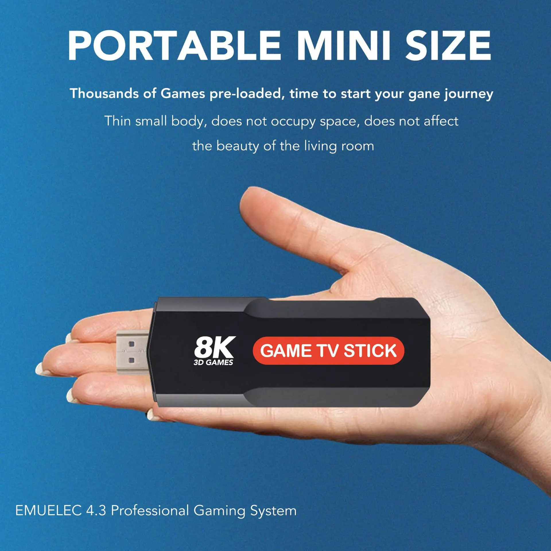 Фото Q9 USB 2,0 двойная система Игровая приставка 8K Ретро консоль для видеоигр с беспроводным контроллером 64G TV Stick 10000 + игры для PSP gift №4