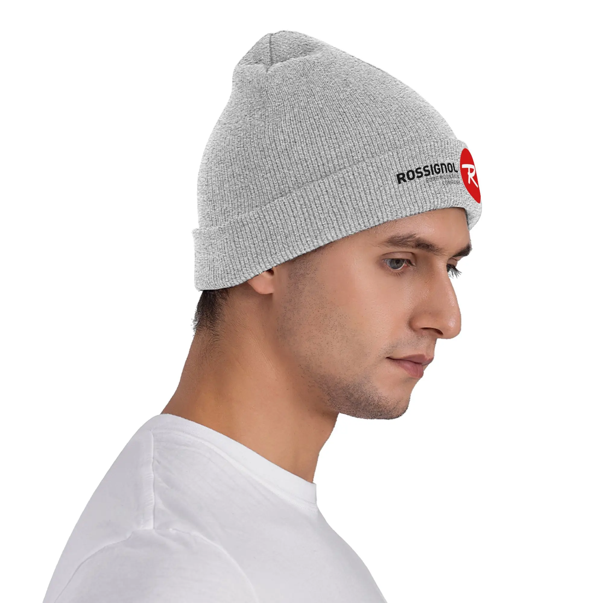 Фото Rossignol чистые горные продукты, теплая вязаная шапка, зимняя вязаная шапка с капюшоном, шапочки Skullies, шапки в стиле хип-хоп для унисекс №4