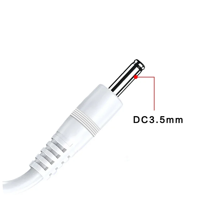 Фото 1,35*3,5 мм USB-DC 3,5 мм Кабель питания 5 В Кабель зарядного устройства Шнур Быстрый разъем для концентратора USB-вентилятора Лампа Адаптер с круглым отверстием №2