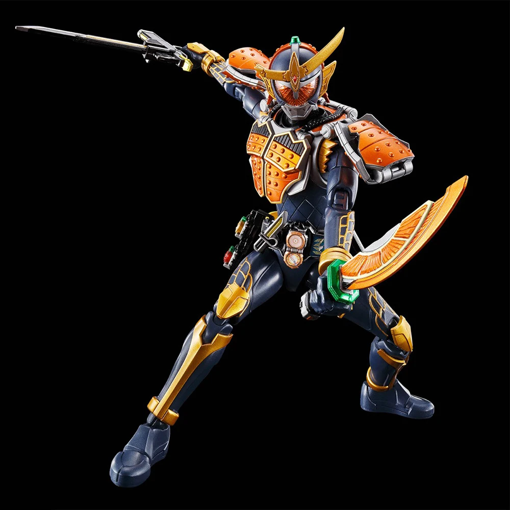 Фото В наличии Bandai фигурка-Rise Standard Kamen Rider Gaim (оранжевые ручки Ver.) Сборная экшн-фигурка, Коллекционная модель, набор игрушек №5