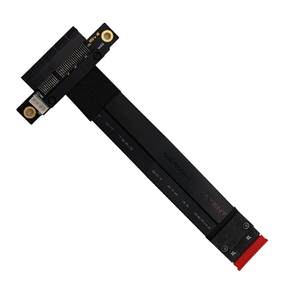 Удлинительный кабель M2 PCI Express 32G/bps Gen3.0 Удлинитель кабеля PCIe x4 3.0 PCI-E 4x к M.2 NGFF NVMe M Key 2280 Riser Card