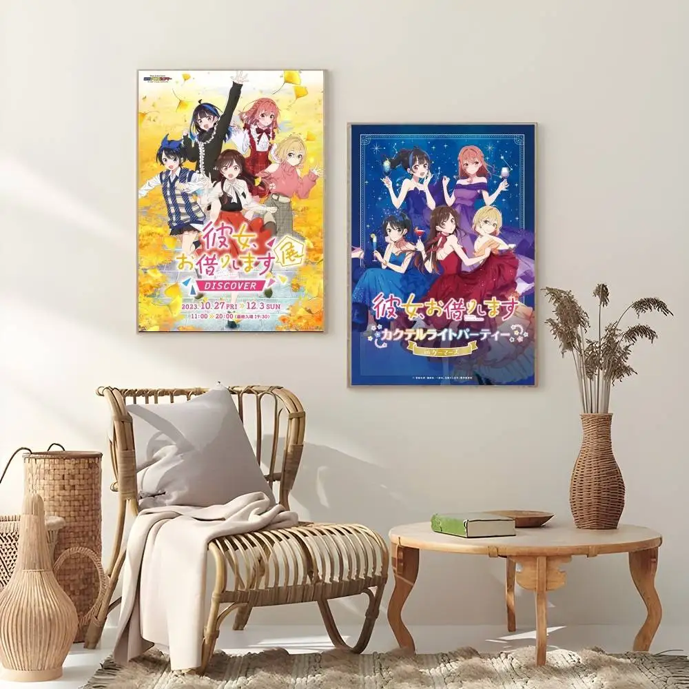 Фото Rent G-Girlfriend Chizuru Mizuhara постер для дома, гостиной, спальни, бара, прихожей, липкая настенная художественная печать, водонепроницаемый эстетический декор №5