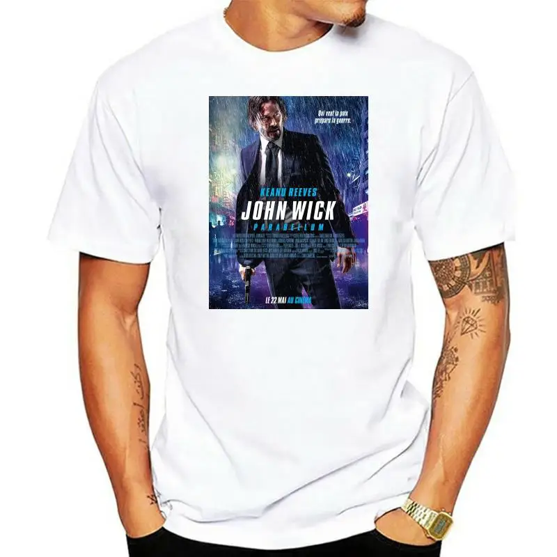 LimsayK John-Wick-3-Parabellum-Overseas-Poster футболка для мужчин футболка новинка крутые топы мужская футболка с коротким рукавом футболка
