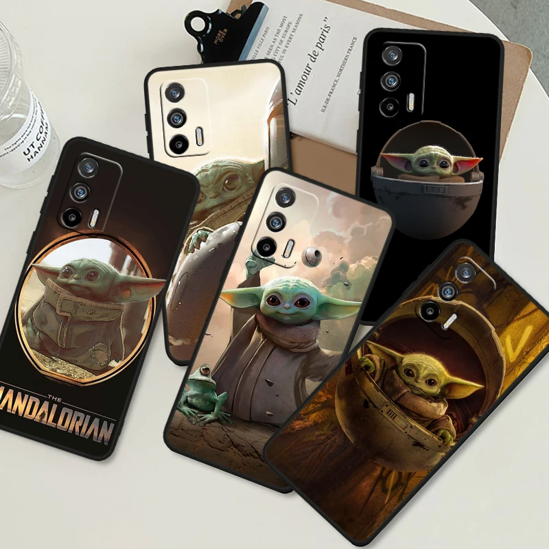 S-tar W-ars Baby Yodas для OPPO Realme GT3 2 C55 C33 C35 C30S C31 X3 X2 Q5i Q3S C21Y Pro, черный силиконовый телефон
