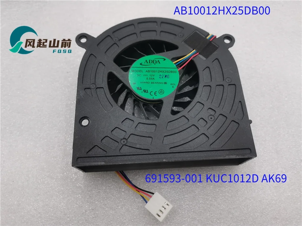 Вентилятор охлаждения для HP PAVILION 20-B014 B100 20 691593 -001 KUC1012D AK69 4-контактный 4-проводной охлаждающий вентилятор для сервера DC12V 0,75A