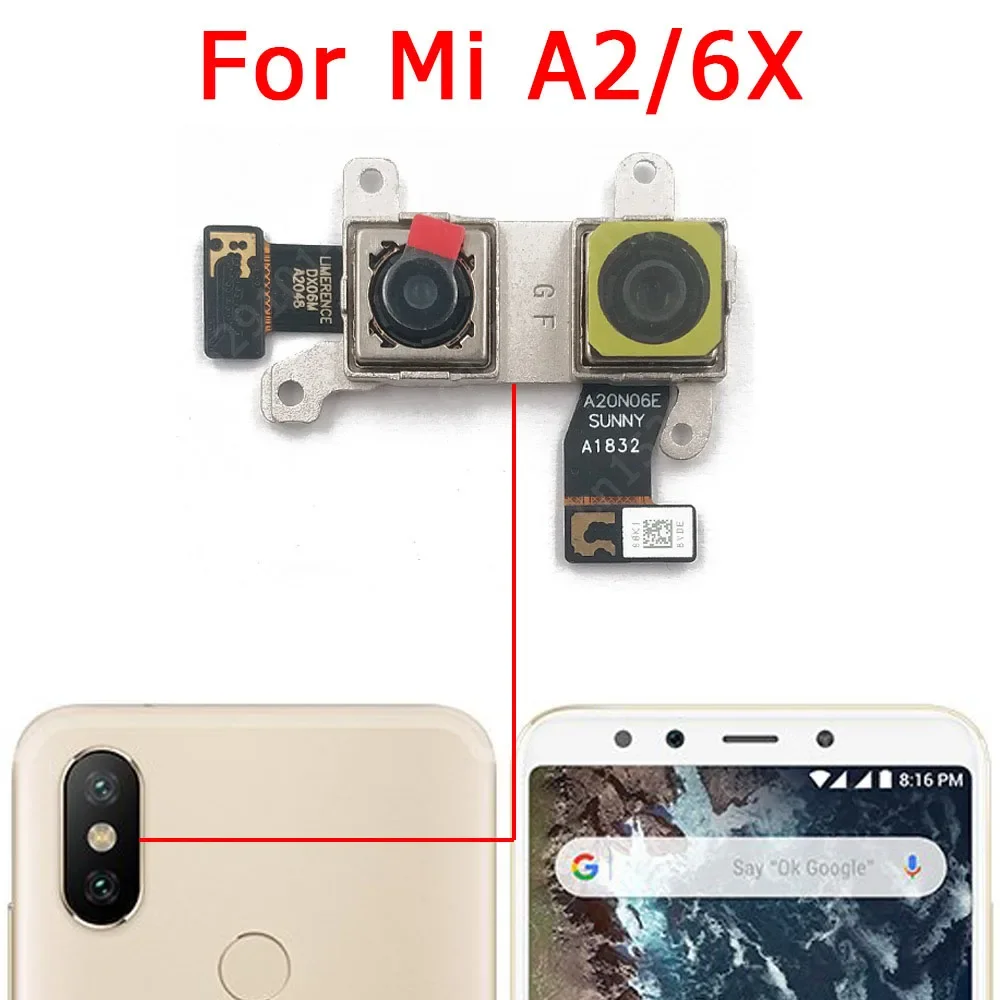 Фото Задняя камера для Xiaomi Mi A1 5X A2 Lite 6X A3 Max 2 Mix 2S 3 модуль камеры задний вид запасные части №3