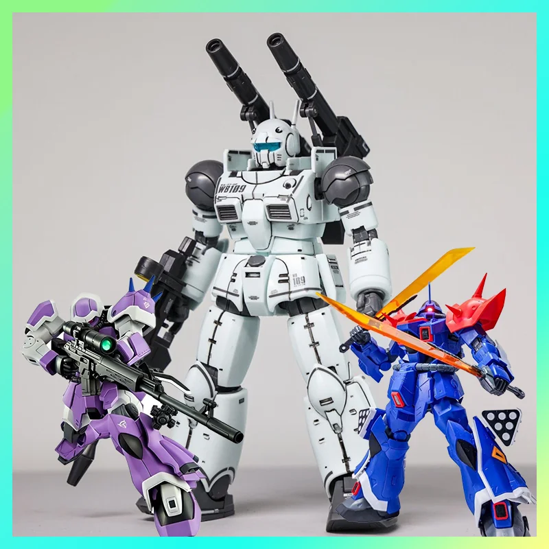 В наличии HG 1/144 GAOKE RX-77-02 GTO Guncannon Белый Синий Цвет Сборка Модель Комплект Фигурки Индивидуальная Пластиковая Модель Игрушки