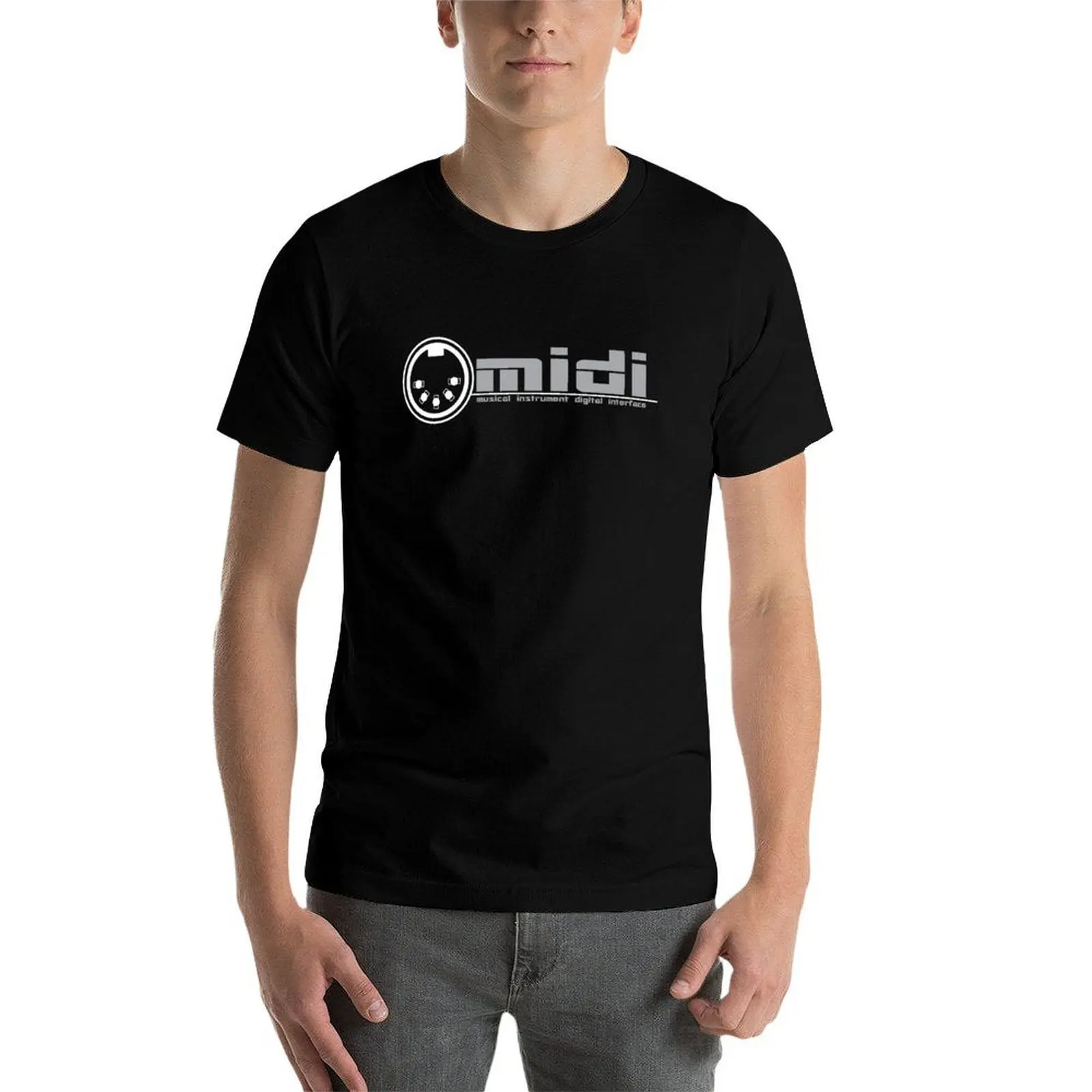 Фото MIDI - футболка с цифровым интерфейсом музыкальных инструментов, мужская футболка, футболка №4