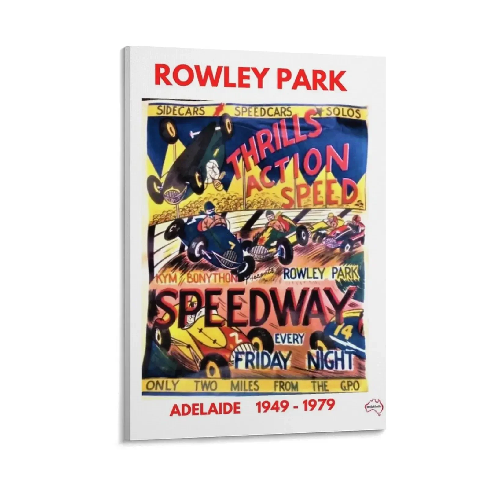 Rowley Park Speedway, Аделаида Холст Картина Декоративные принты Настенная живопись Декор декоративный настенный постер