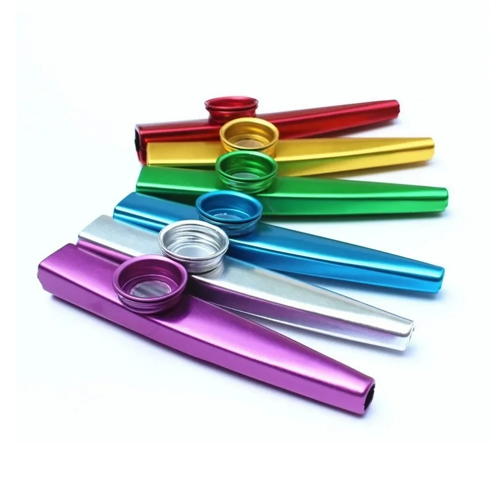 6 цветов, простой дизайн, легкий Kazoo из алюминиевого сплава, металл для гитарных инструментов, инструмент для любителей музыки, музыкальный инструмент