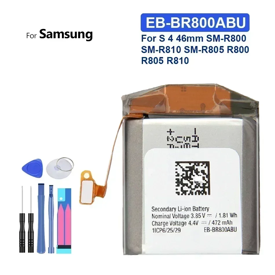 Аккумулятор EB-BR800ABU 472 мАч для Samsung Gear S4 46 мм SM-R800 SM-R810 SM-R805 R800 R805 R810 Bateria