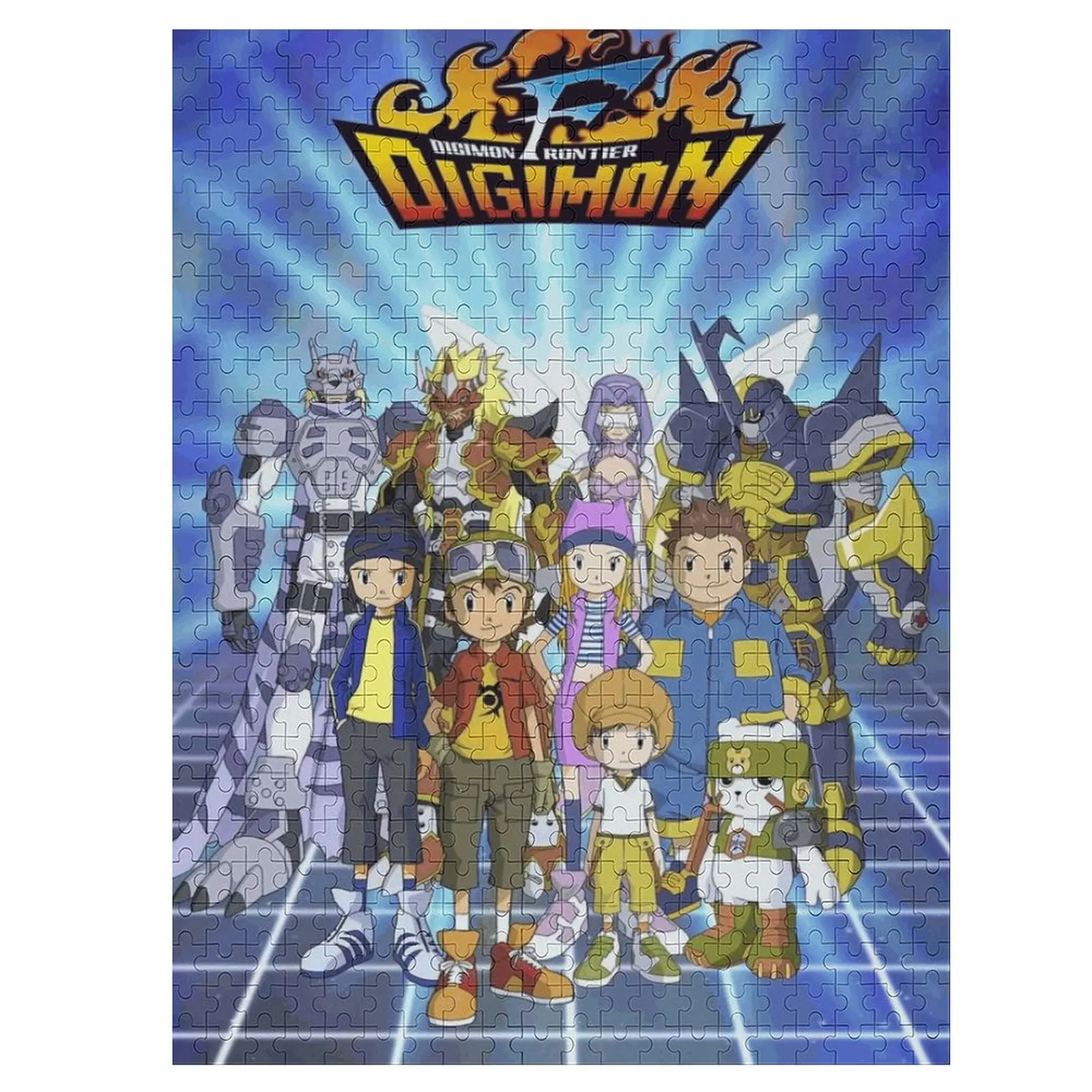 Фото 500/1000 пазл Digimon Bandai Классическая Анимация цифровой Монстр пазл HD шаблон Пользовательские образовательные игрушки для украшения дома №3