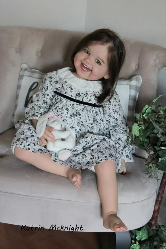 【С разъемами】DLS 32 дюйма Reborn Baby Dimple Неокрашенная огромная детская часть «сделай сам» с тканевым корпусом Куклы для детей (art.: 3920cb737e511) - 3920cb737e511