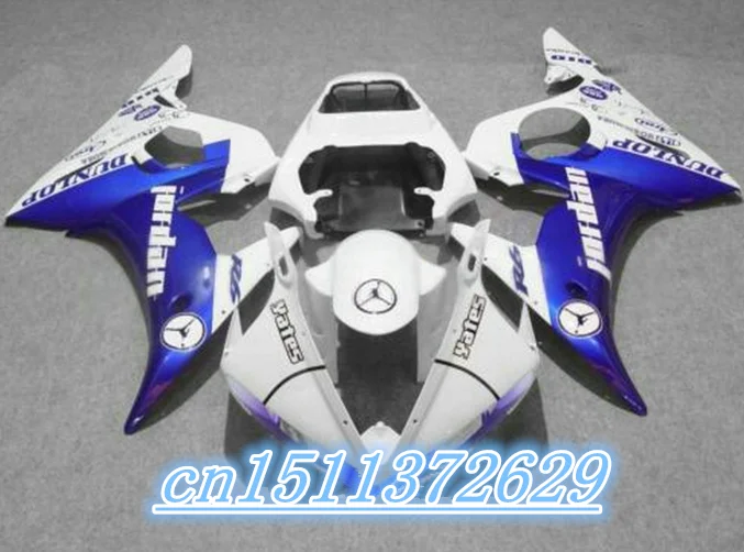 Dor-white с синим комплектом обтекателей YZF R6 2003 2004 2005, комплект обтекателей YZF R6 03 04 05 D